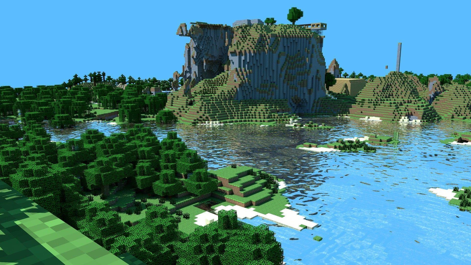 100+ Hình ảnh nền Minecraft với cảnh quan hùng vĩ đầy bí ẩn